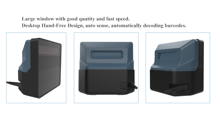 2D Hands-free Barcode Scanner for Supermarket Retail Store Check-out and Inventory