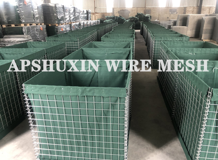 Galvanized Wire Mesh 4mm Hesco Bastion Wall For Defensive