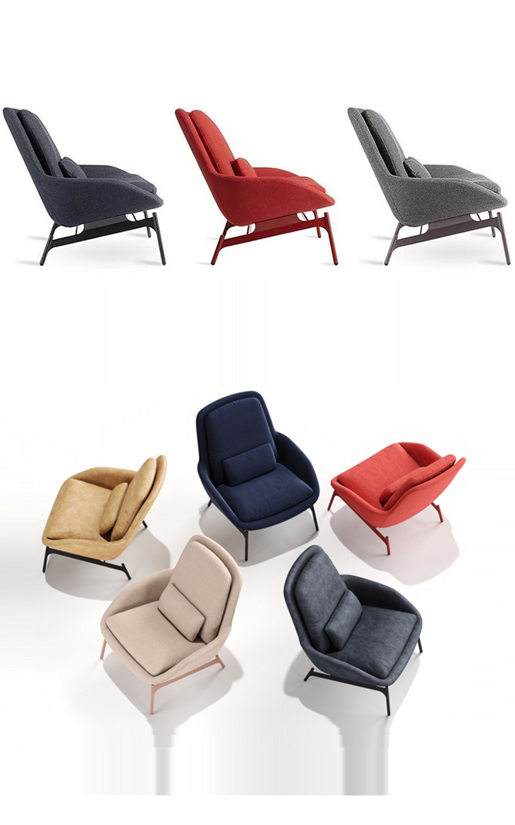 Modern Simple Single Sofa Chair The Perfect Recliner for Your Cafe's Relaxation Area