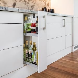 White Black Lacquer Kitchen Cabinets Furniture Pantry Cabinet