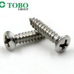 316 Stainless Steel Tapping Screws Cross Recessed Raised Countersunk DIN7983