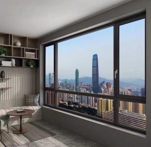 China Customisable Glass Aluminum Casement Windows for Office Buildings wholesale