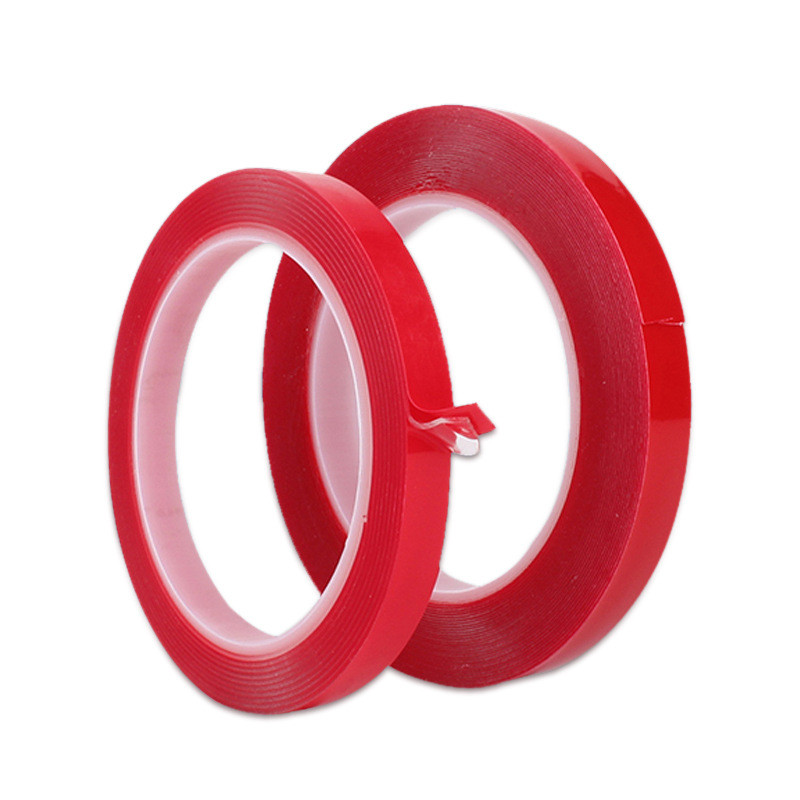 Nano Red Double-sided Adhesive Acrylic High Viscosity Non-marking Transparent Dispensing