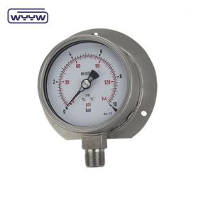 China Hydraulic equipment Back Pressure Gauge Stainless Steel 60mm wholesale