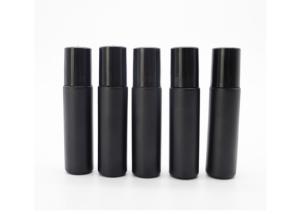 China Black Color Empty Perfume Roller Bottles 5ml -10ml For Cosmetic / Eye Cream wholesale