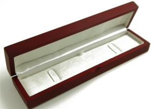 China PU Leather Covered Wooden Jewelry Box Rectangle Environmentally Friendly wholesale