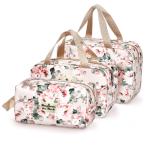 Personalised Printing Flower Design Beautiful Cosmetic Makeup Bag Set Fashion
