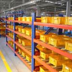 OEM Medium Gravity Flow Racks / Spare Parts Industry Heavy Duty Metal Shelving