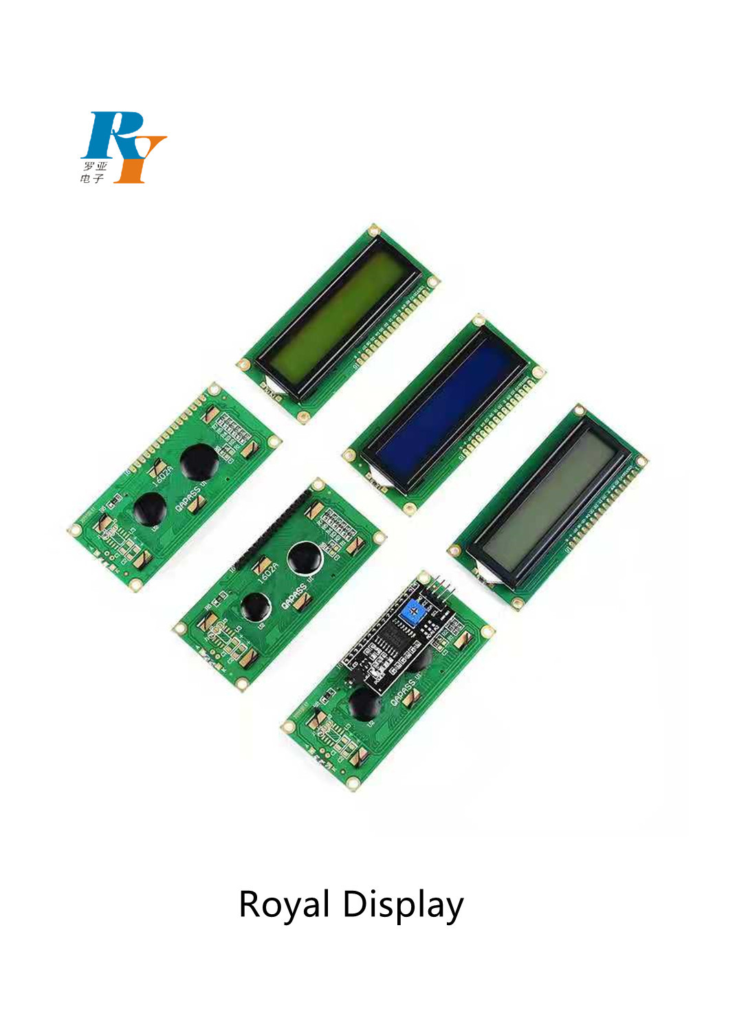 1602 STN DFSTN Character LCD Display 20mA Monochrome COB