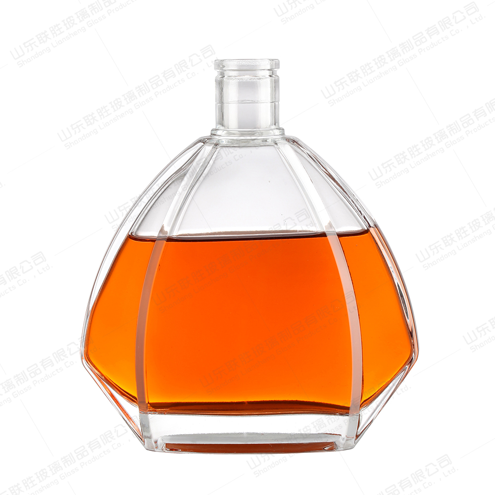 Glass Wine Bottle for Bar Party Brandy Vodka Tequila Decanter Unique and Eye-Catching