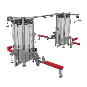 China Compact Multi Station Workout Machine Steel Frame Material 3.5mm Tube Thick wholesale