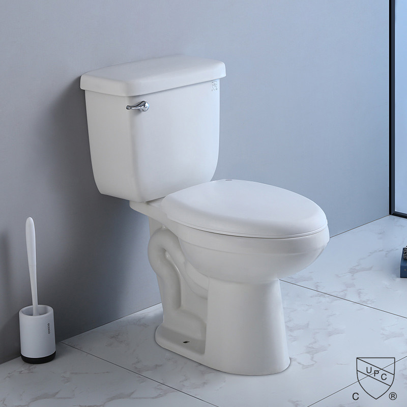 Porcelain Washdown Two Piece Toilet Bathroom Integrated Siphon Water Closet