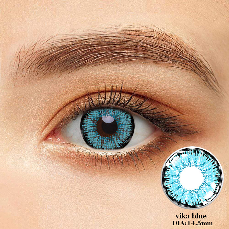 OEM Vika Purple Brown Blue Halloween Eye Contacts 14.5mm for party
