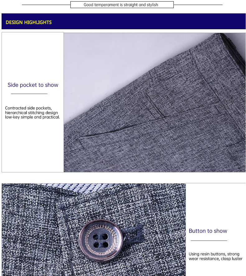 Drawstring Closure Men's Chinos Pants Trousers in Slim Fit Cotton Linen Plaid Design