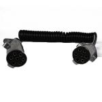 Precision 7 Pin Coiled Trailer Cable 24v N Type Metal Coiled Mains Cable ISO