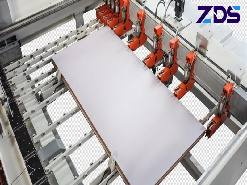 120MM thick Plywood CNC Panel Saw Machine 0.6-0.7MPA Air Pressure