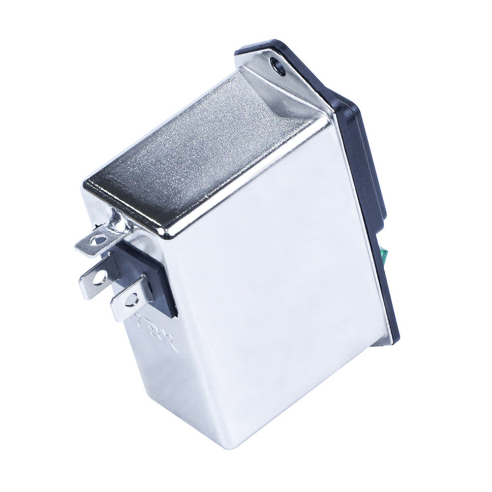 6A 10A IEC Socket Emi Filters Low Pass Single Phase Filter