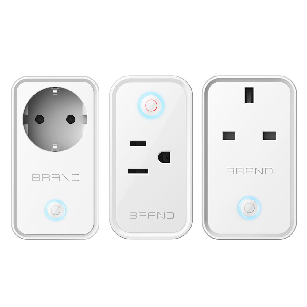 Wireless Remote Control Smart Outlet Plug AC 100-240V With LED Night Lighting