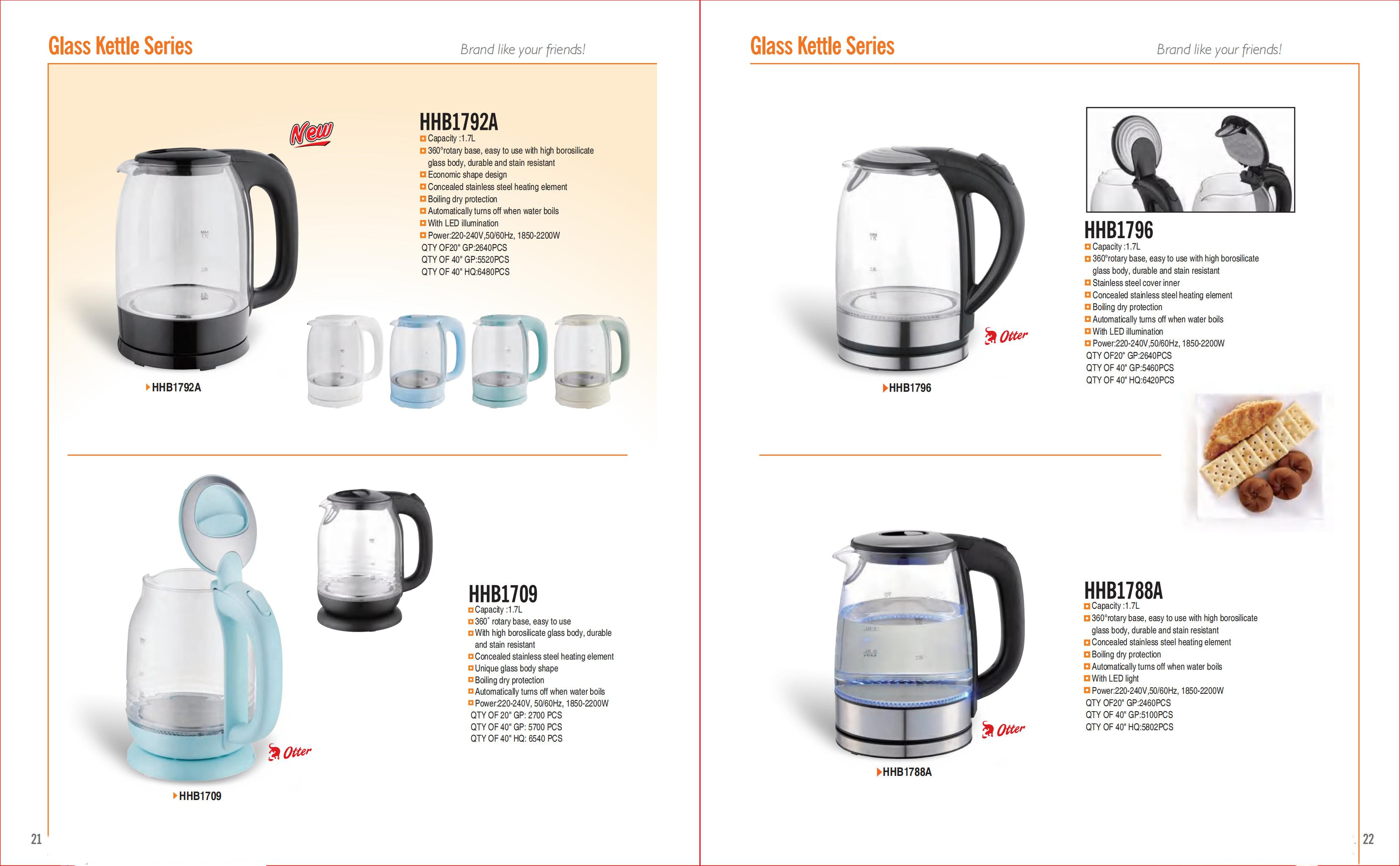 Mechanical Control Electric Glass Kettle Perfect for Household Tea Time