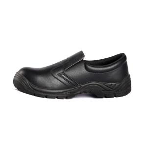 China Embossed Cow Leather Upper Steeltoe Men's black PU Outsole Shengjie Action Worker Safety Shoes wholesale
