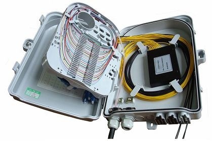 Outdoor FTTH Fiber Optic Termination Box 24 Fiber Count Easy Installation