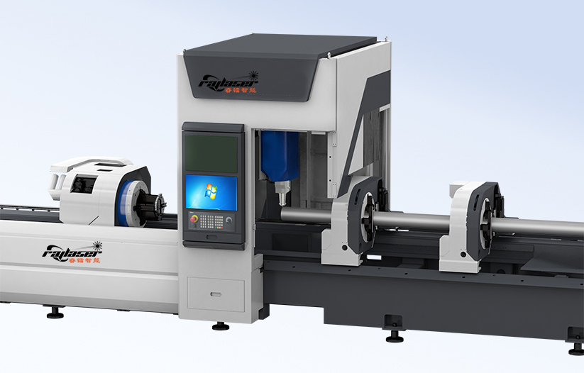 7500 KG Weight CNC Tube Laser Cutting Machine With Continuous Wave Mode