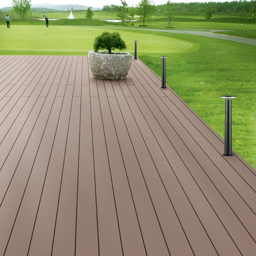 Wood Plastic Composite Outdoor WPC Wood Flooring Decking Tiles
