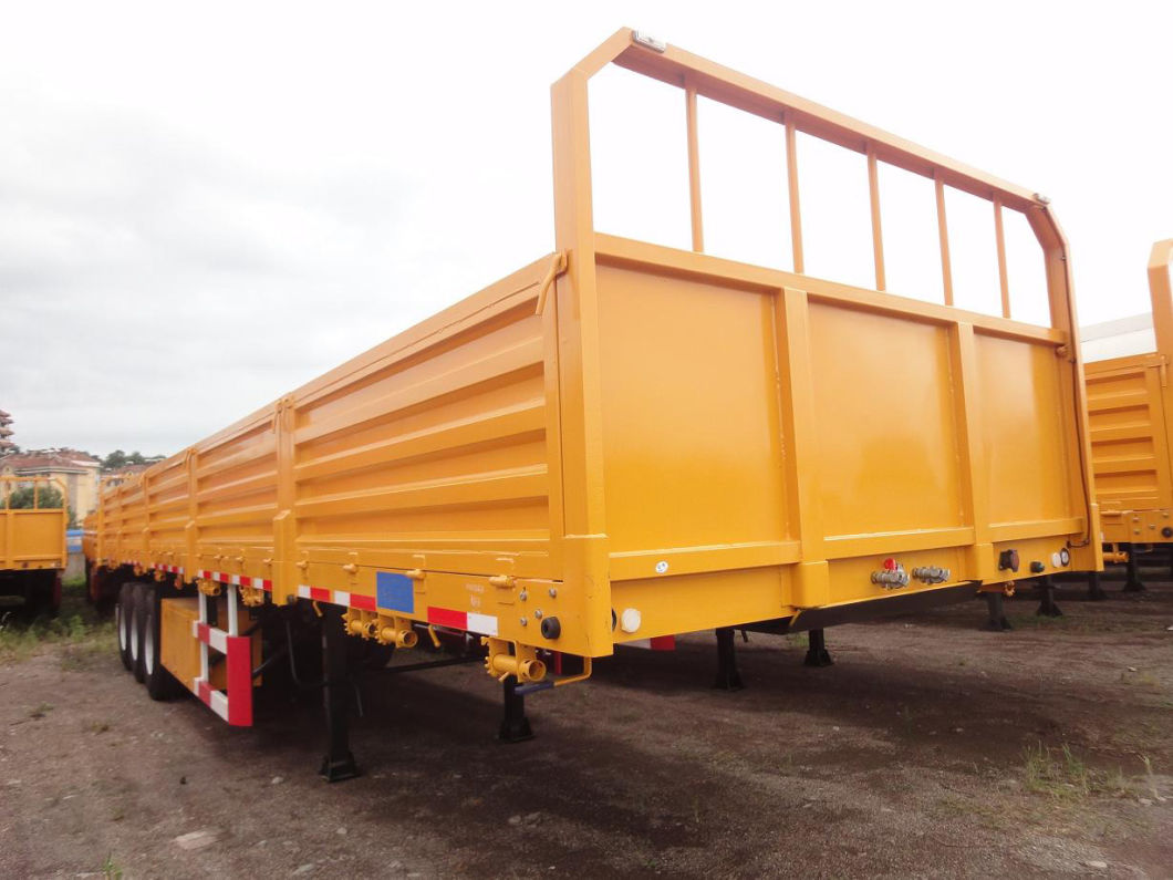 3 Axles Cargo Semi-Trailer with Detachable Side Walls 40FT Side Wall Drop Container Transport Semi Trailer Cargo Trailer