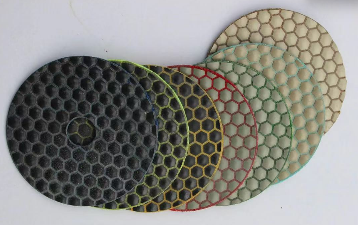 Diamond Resin Dry Polishing Pad For Air Grinder Stone Polisher