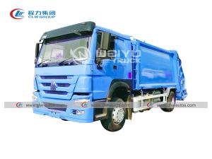 China Right Hand Driving HOWO 14m3 290HP Rear Loader Waste Management wholesale