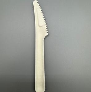China Eco-Friendly Compostable Pulp Paper Disposable Steak Cutter Serrated Knife wholesale