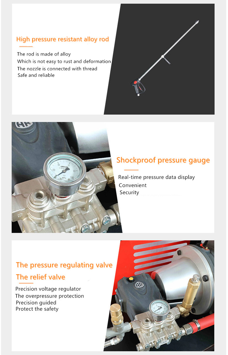 Industrial High Pressure Washing Machine 500 Bar Electric Cabinet Remote Control