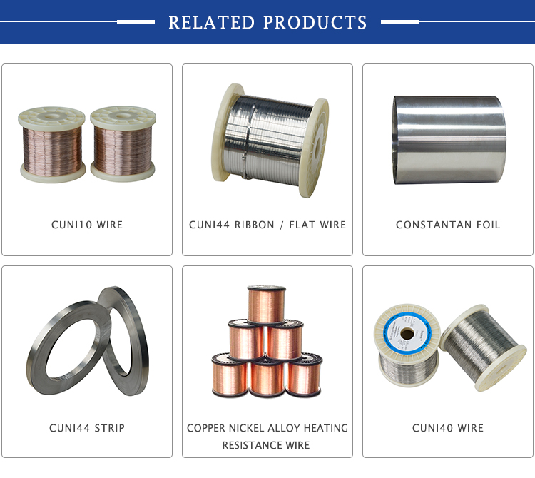 CuNi Copper nickel heating resistance wire 180 Alloy(CuNi23)