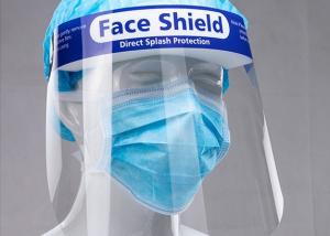 China Fog Resistant 0.25mm 32*22cm Transparent Face Shield wholesale