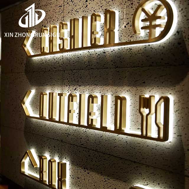 exterior illuminated backlit letter open outdoor solar led sign