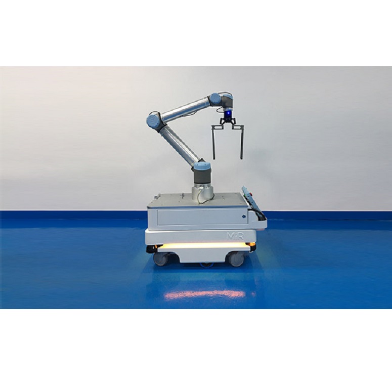 UR Callaborative robot and robotiq robot gripper for AGV Robot