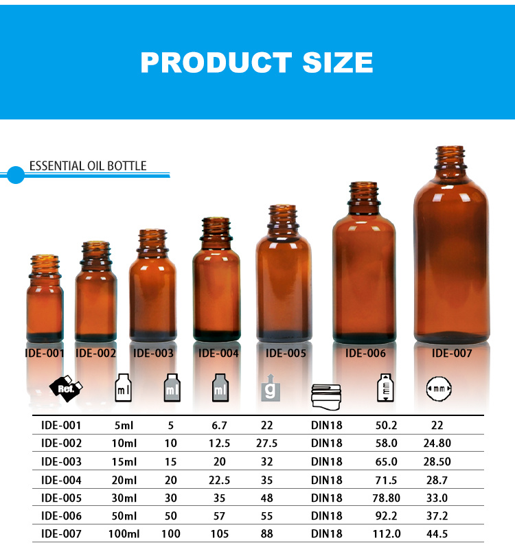 Wood Cap Glass Dropper Bottle Essential Oil Bottle