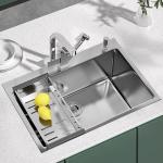 SUS304 Brushed Stainless Steel Kitchen Sinks Strong Wear Resistance