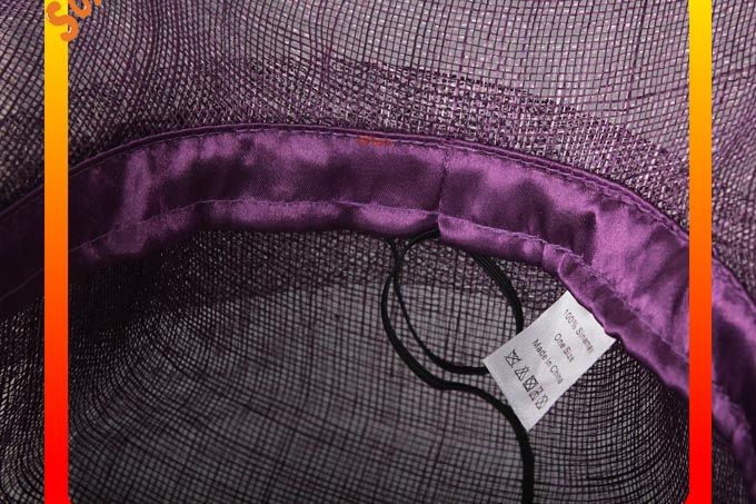 Elegant fancy Church sinamay hats for ladies ,Sinamay mid brim church hat