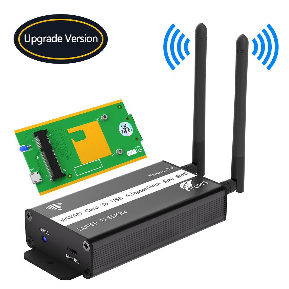 SIM Card Slot Mini Pci-e Usb 2.0 Adapter For WWAN/LTE Module