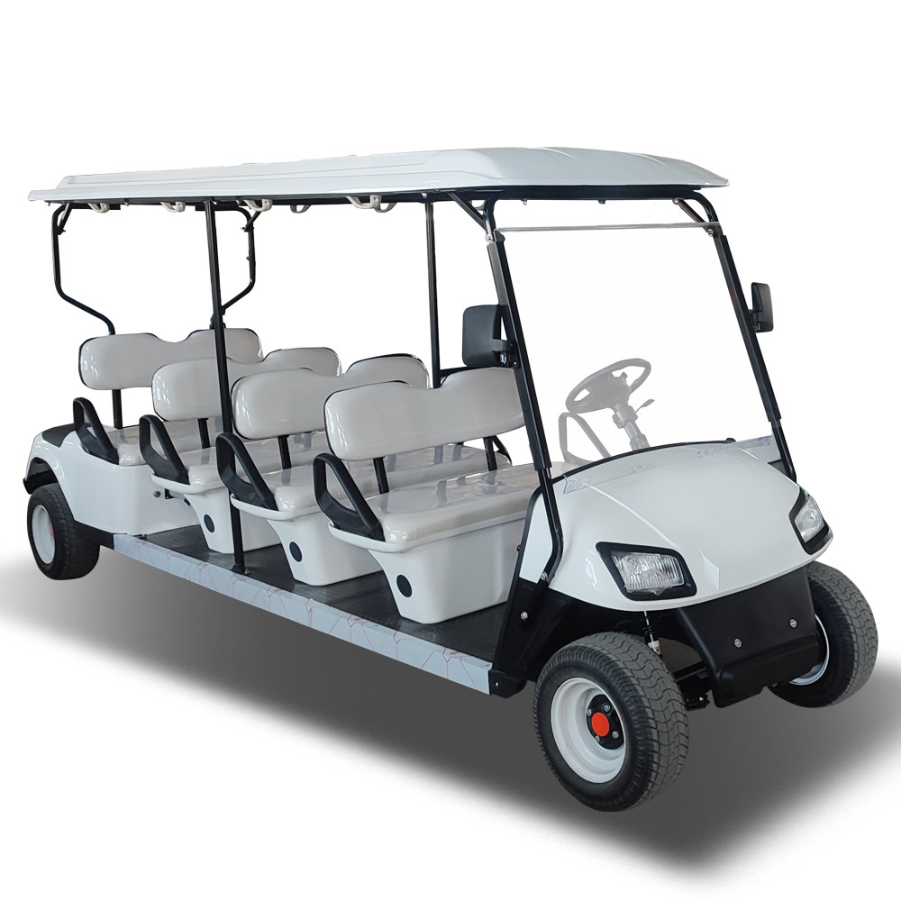8 Seater Golf Hunting Cart 30 KM/H Battery Operated Electric Golf Buggy Logo Printing Customized