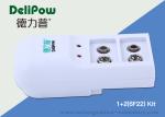 9V Rechargeable Battery Charger with Dual Slots and Foldable Plug