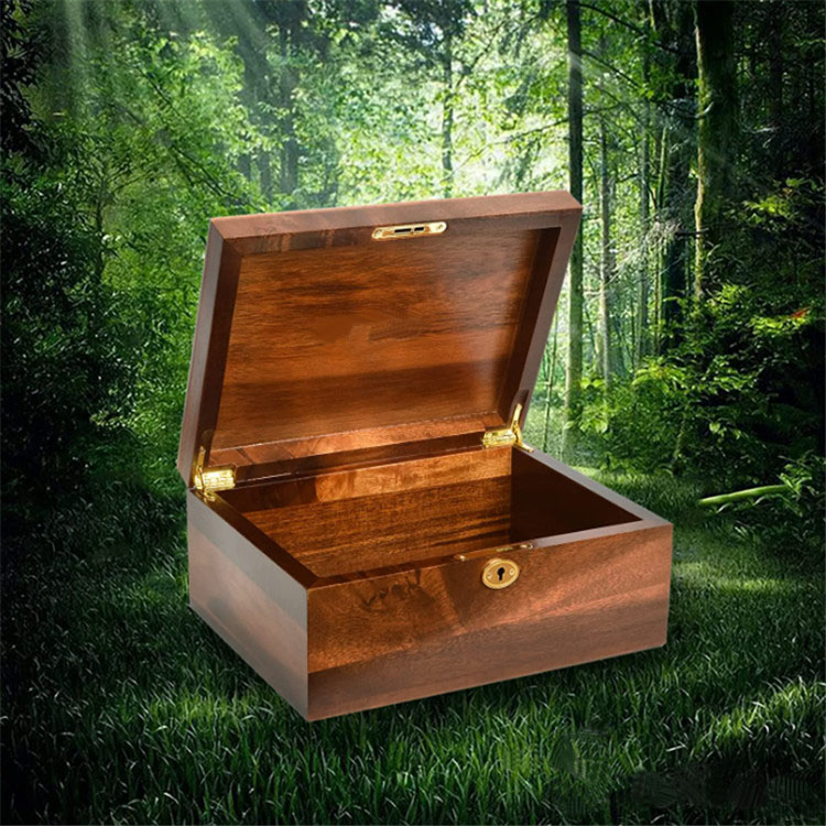 Newest Acacia Wood Decorative Storage Boxes Wooden Jewelry Box Wooden Box with Hinged Lid