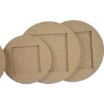 Decorating Round Cork Backed ceramic tiles Placemat Trivets For Hot Dishes