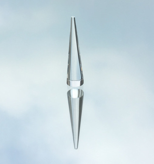 Semi Cylindrical K9 Optical Glass Light Guide Rod Shaped Customization