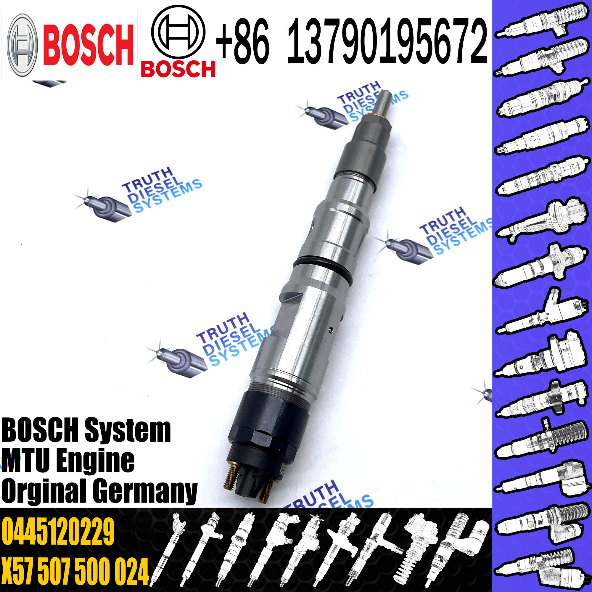 Diesel Injector 0445 120 229 for BOSCHH Common Rail Disesl Injector 0445120229