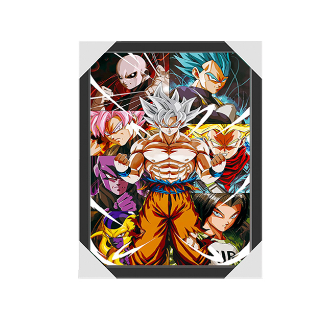 Triple Transition Flip Anime Poster 11''X17'' Dragon Ball Z Anime 3D Posters For Home Decoration