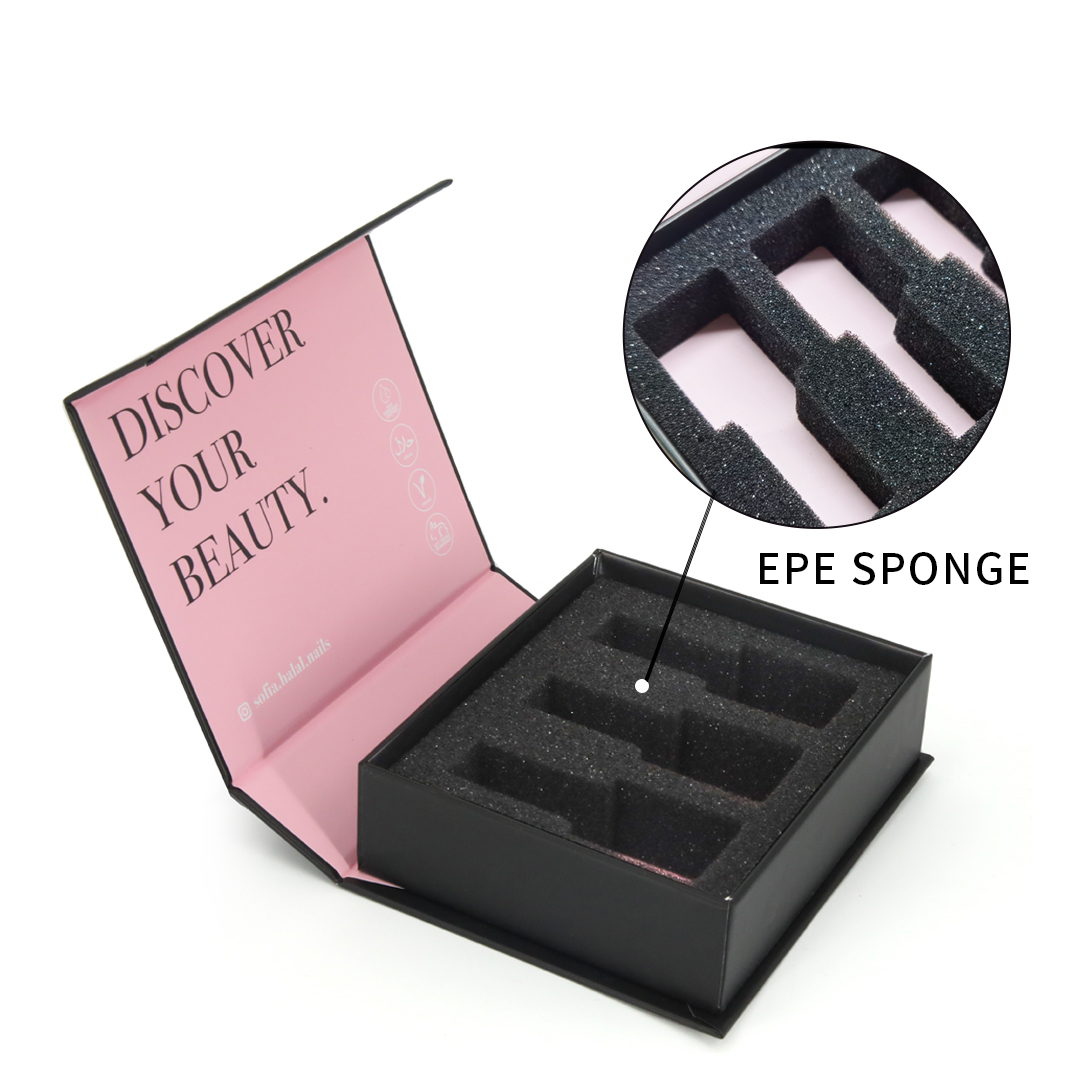 False Press On Nail Packaging Rigid Boxes Custom Logo Cardboard Speciality Paper
