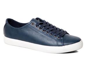 China Classic Mens Casual Footwear , Breathable Leather Lace Up Flat Shoes wholesale
