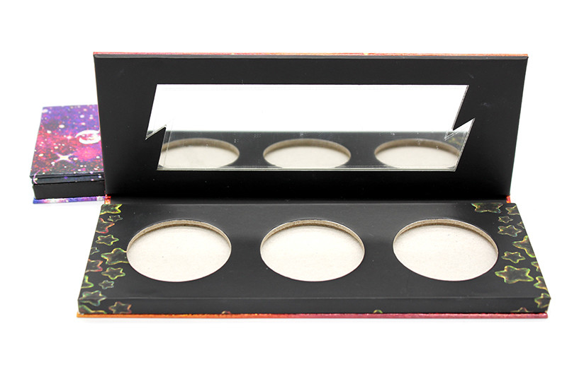 Hot Stamping Custom Makeup Packaging / Eyeshadow Paper Palette CMYK PMS Printing